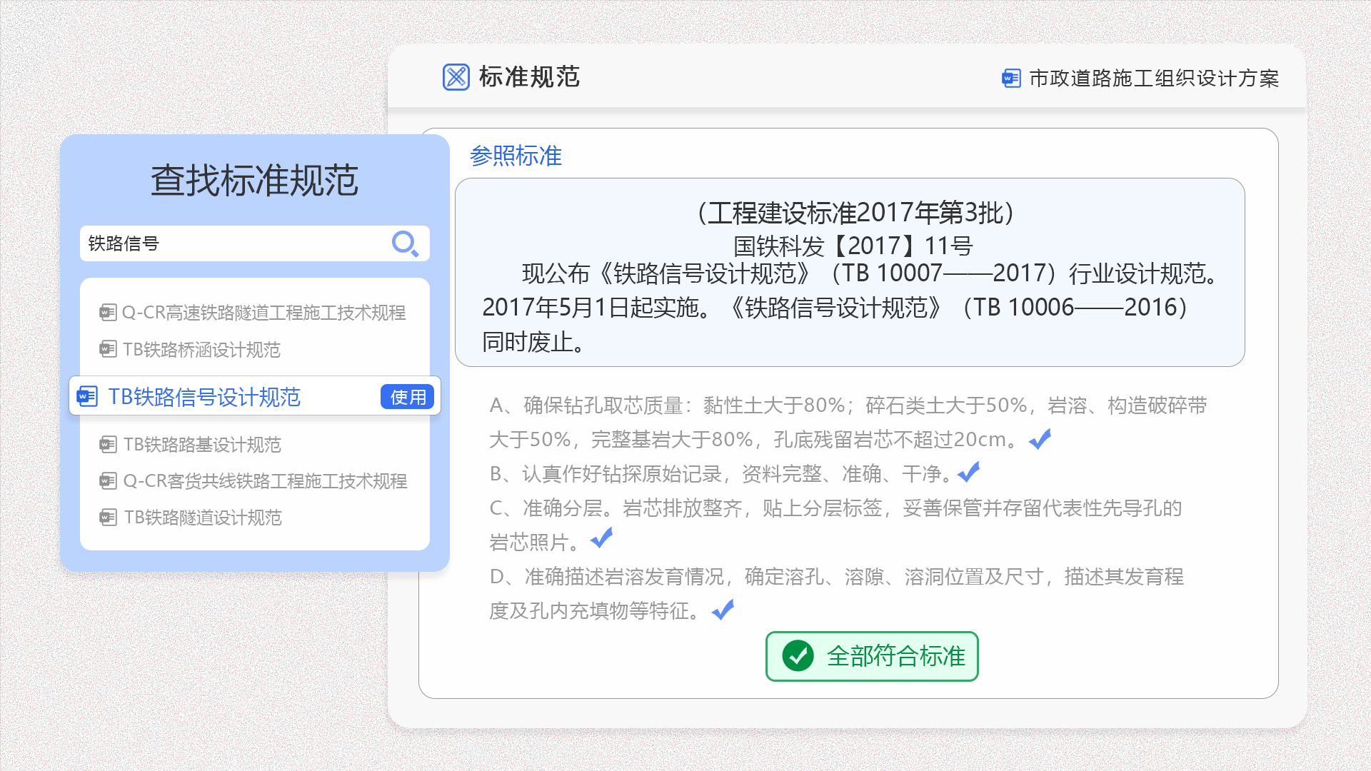 规范对比